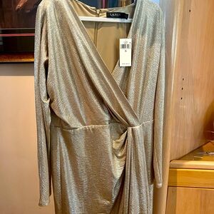 NEW Ralph Lauren evening dress. Lame fabric.. BEAUTIFUL